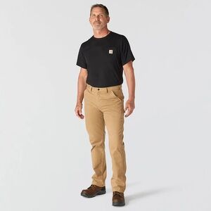 Carhartt 100% Cotton Relaxed Straight Twill Dungaree in Dark Khaki Size 36x32
